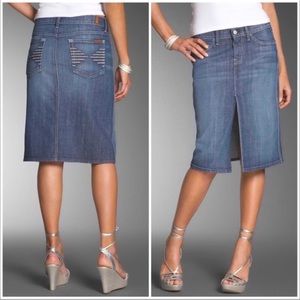 7 For All Mankind Colette denim skirt